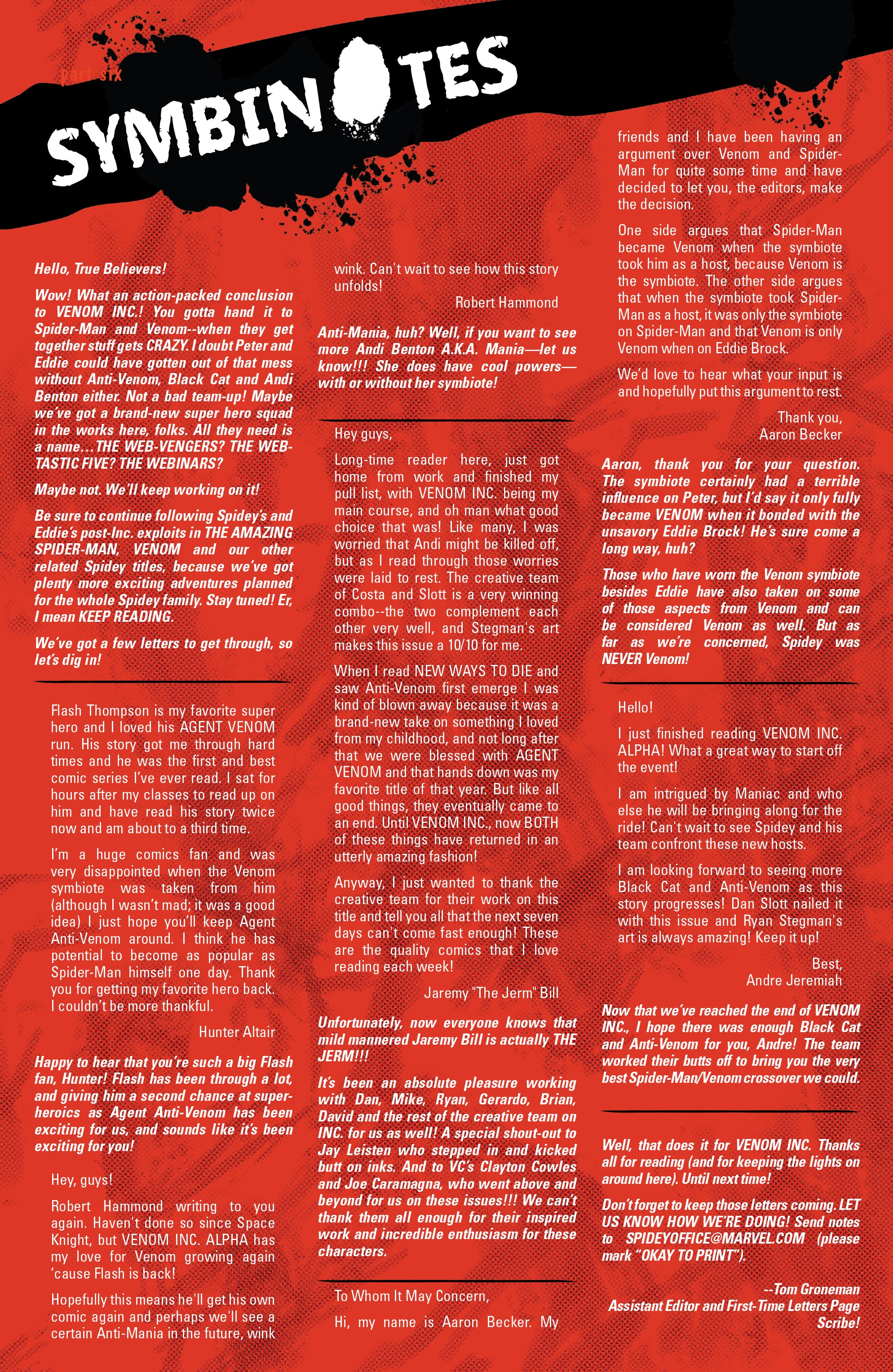 Read Amazing SpiderMan & Venom Venom Inc. Omega (2018) Manga Online