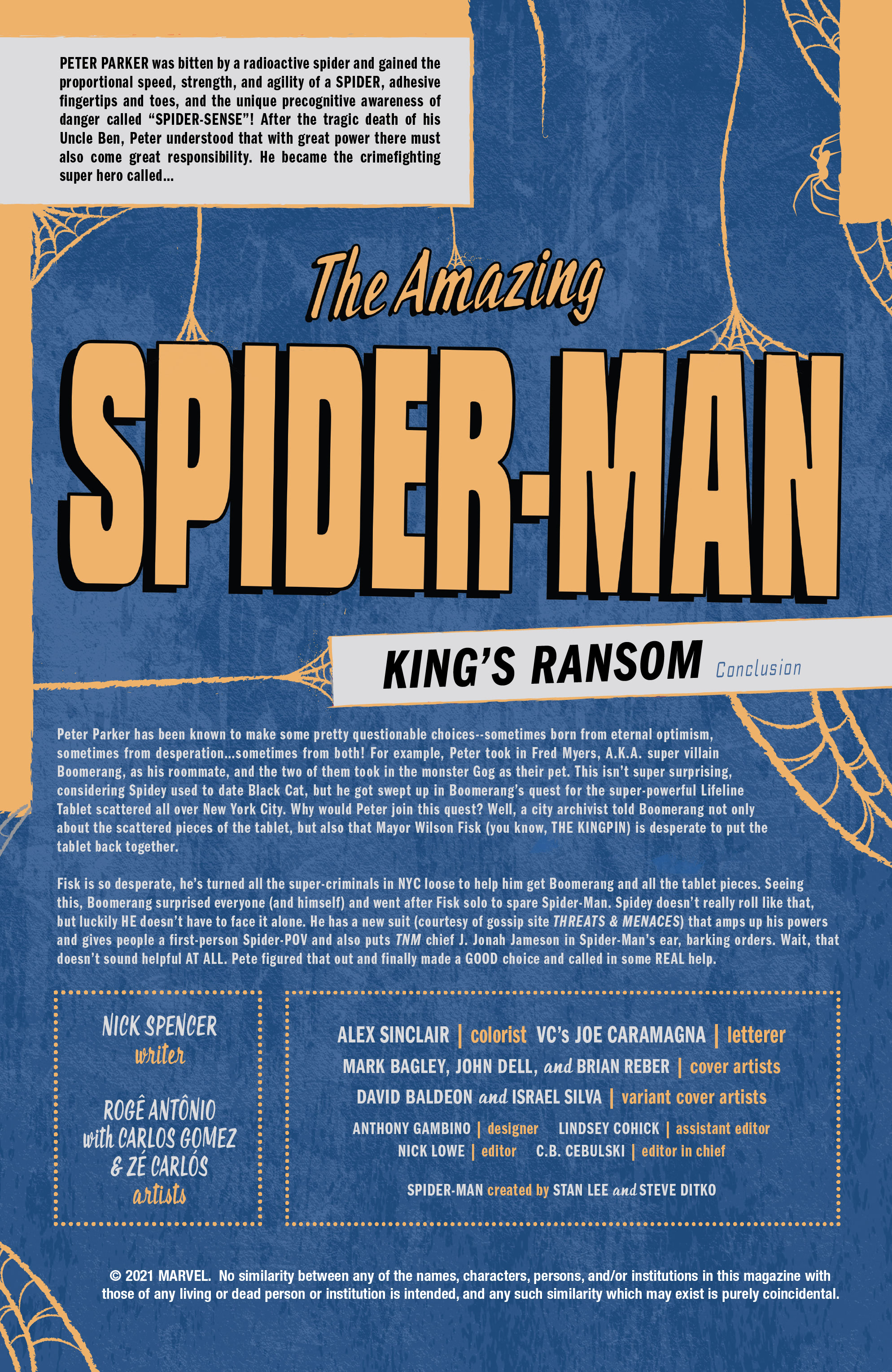 Read Giant Size Amazing SpiderMan King's Ransom (2021) Manga Online