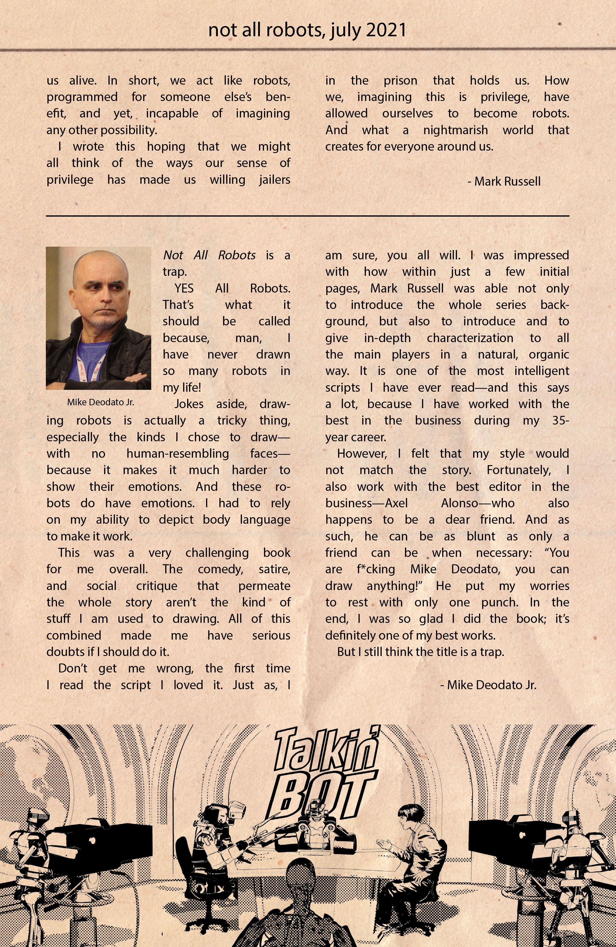 Read Not All Robots (2021) Manga Online